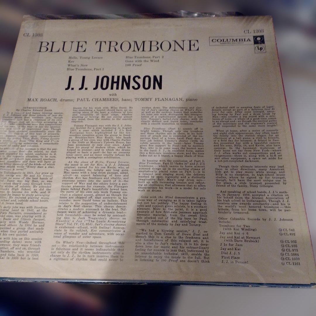 洋楽 J.J. JOHNSON BLUE TROMBONE LP