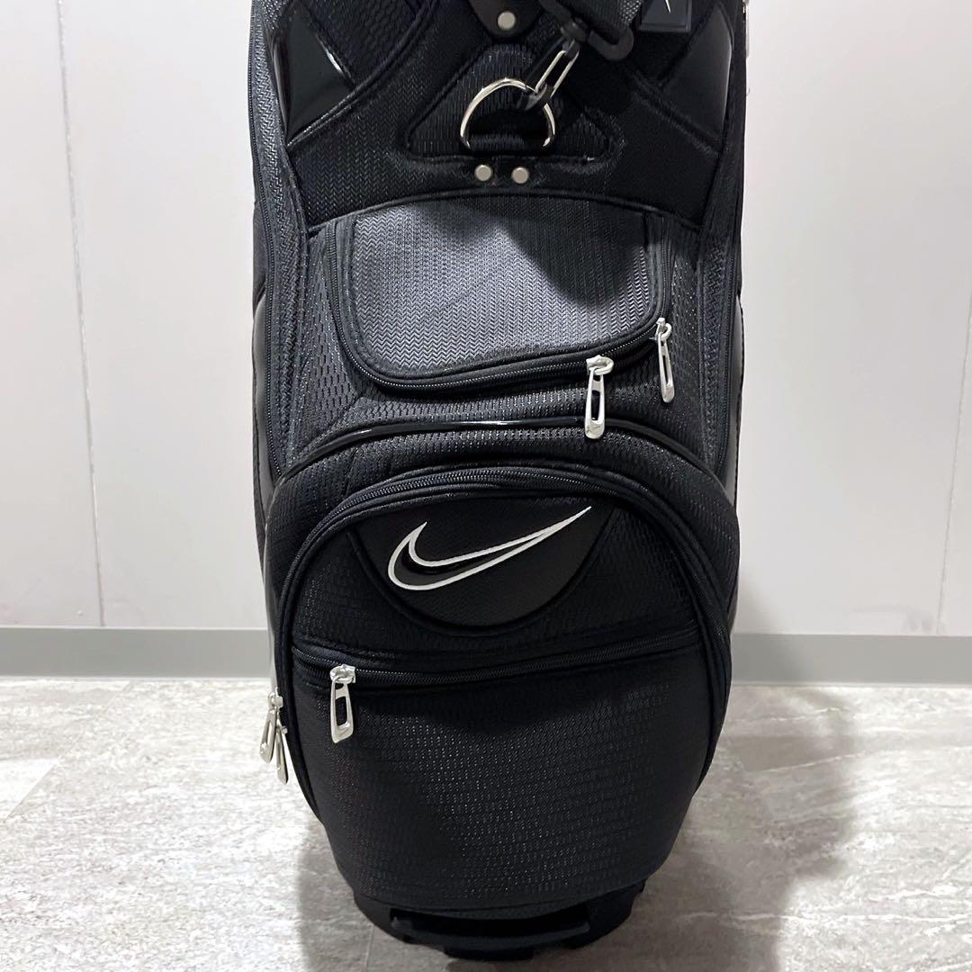 未使用級 ナイキ ゴルフ キャディバッグ ブラック ゴルフバッグ ロゴ