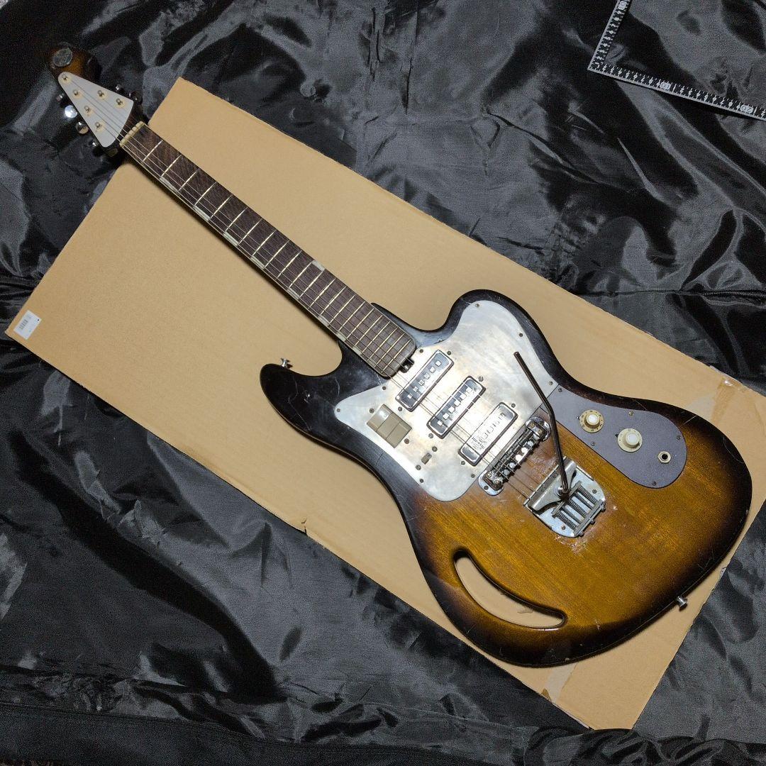年末年始セール!Teisco ビザールギター!! サンバーストTG64!!おまけ