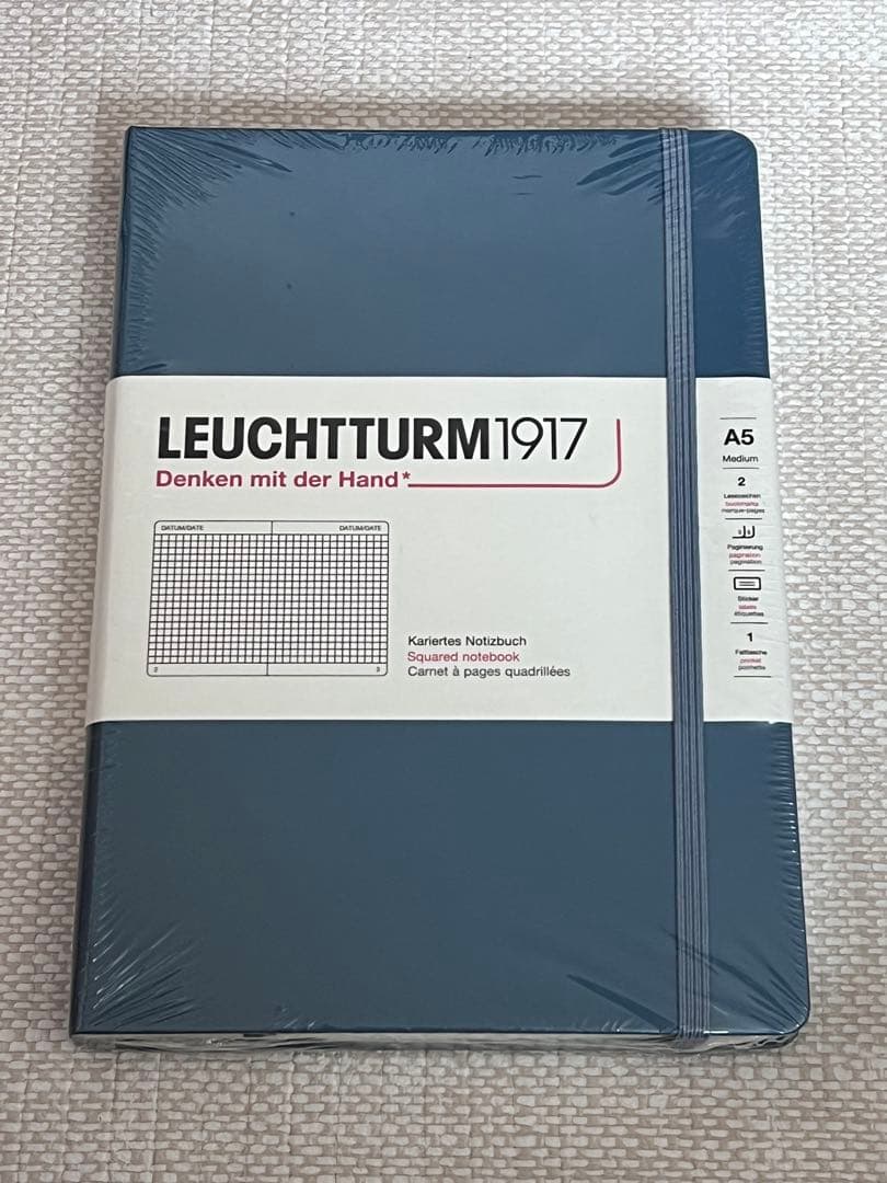ロイヒトトゥルム1917 ノート メモ帳 A5 ハード スクエア 5冊セット