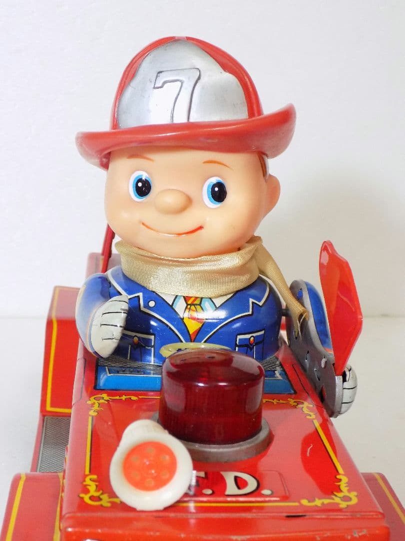 専用商品　マスダヤブリキ電動【FLAG FIRE ENGINE】※動作品