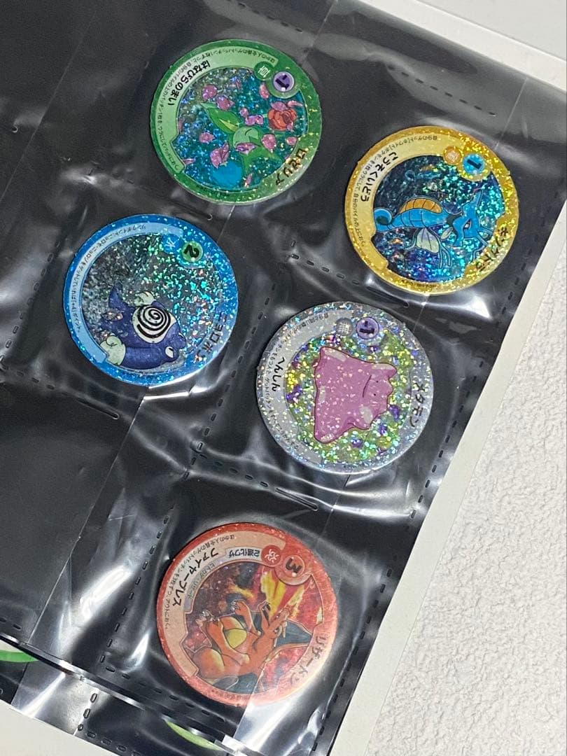 セール【134枚】ポケモンパッチン リザードン キングドラ メタモン ロゼリア