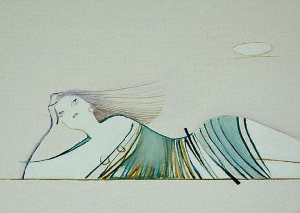 油絵 菅家令子 絵 絵画 インテリア 額付(白) F3-041114 人物 女性