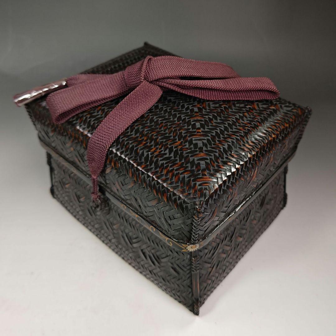 イ385 茶籠『茶籠野点セット一式　御所籠　茶篭』茶道具