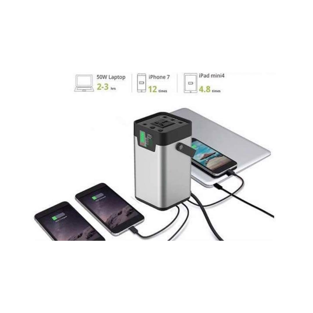 新品未使用★ポータブル電源54600mAh/200Wh (黒）純正弦波 蓄電池