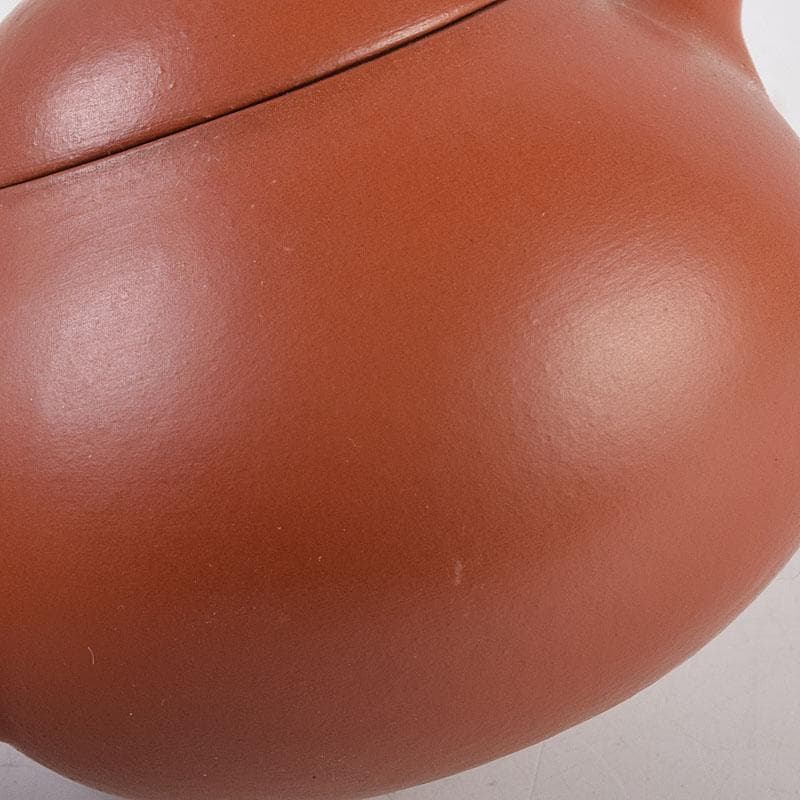 中国　中国宣興銘　紫砂　朱泥　急須　茶壷　V　R8916