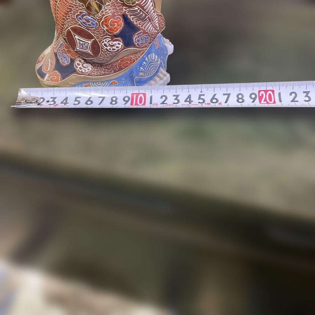 石川県九谷焼観音像　陶器製 女性像 装飾品　伝統工芸品　日本美術　金彩