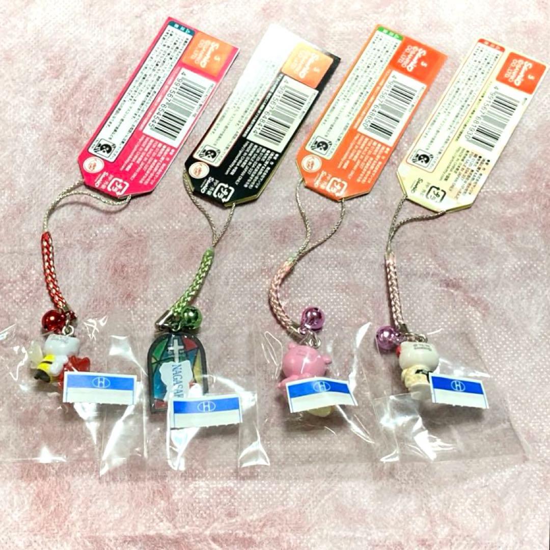 未開封　ハローキティ ストラップ　長崎　限定　根付け　サンリオ　4個　セット　⑥