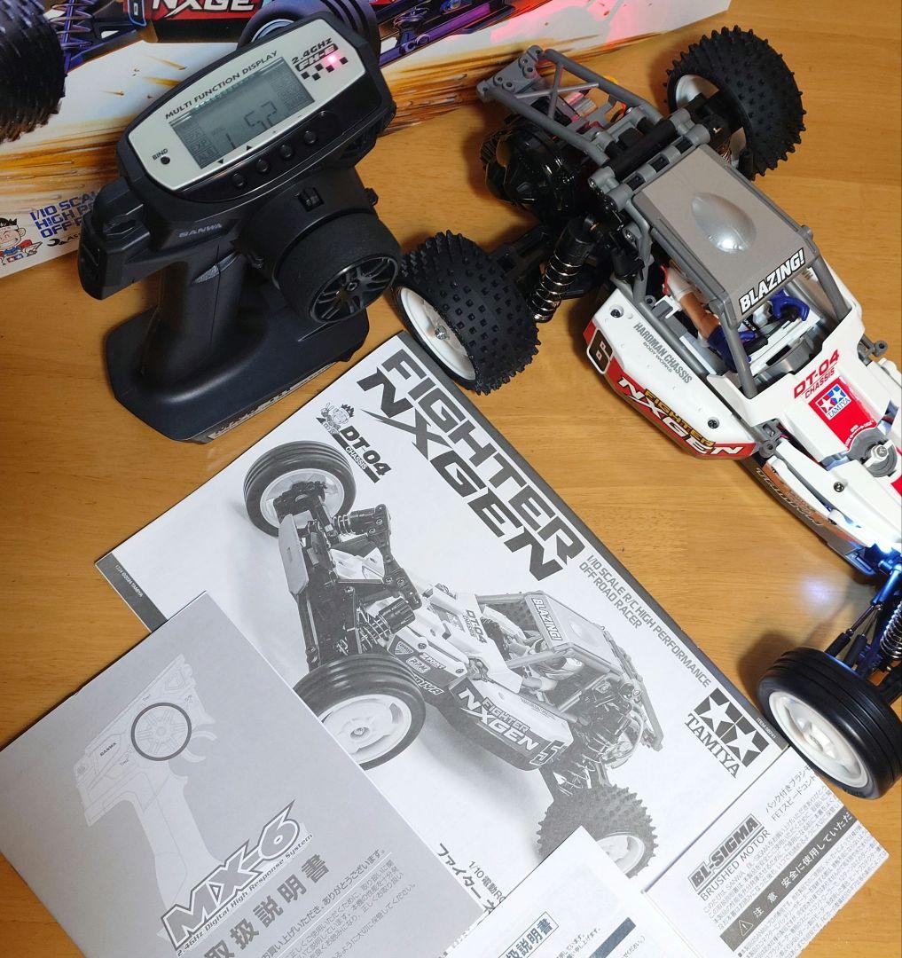 タミヤファイターネクスジェンLEDライト付＆プロポ＆バッテリー充電器新品完成品