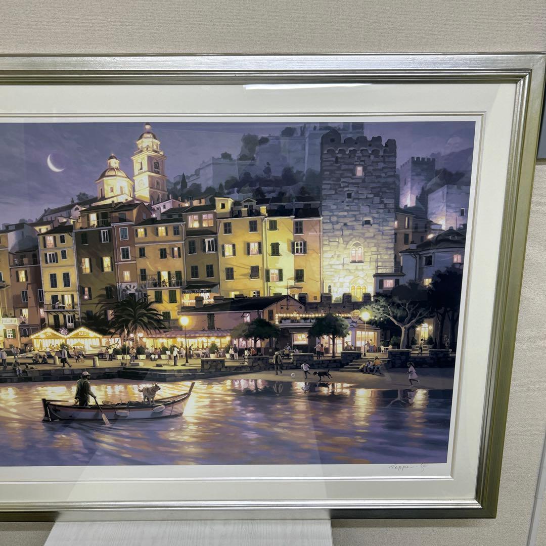 マコクンです【真作】笹倉鉄平　シルクスクリーン　ヴィーナスの港