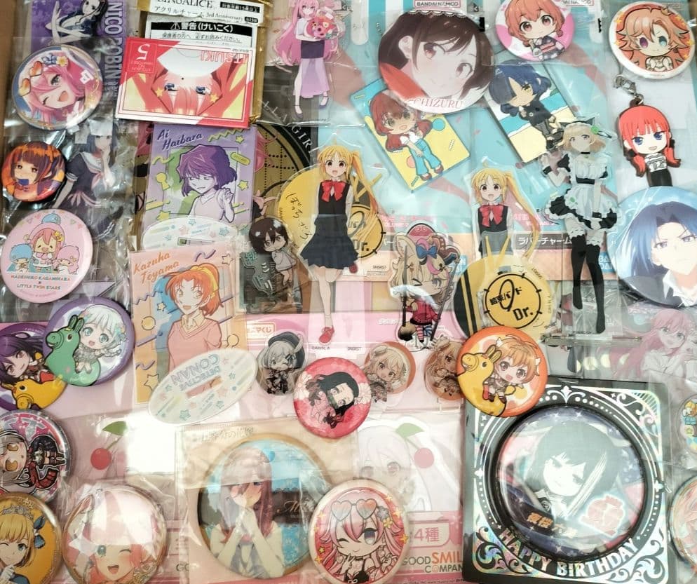 大量 まとめ売り 美少女 紙類 ポストカード ぬいぐるみ アクリルスタンド