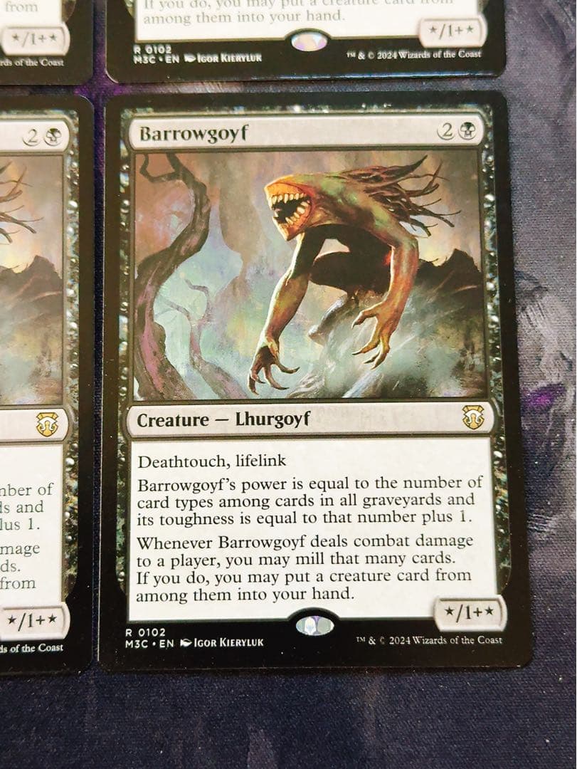 バロウゴイフ　英語　4枚セット