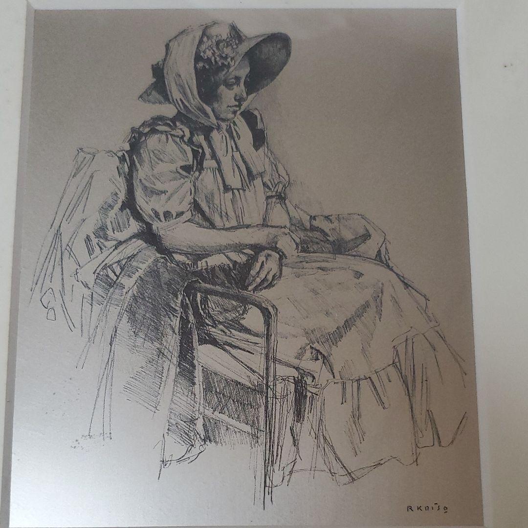 お値下げ！　小磯良平　エッチングプレート