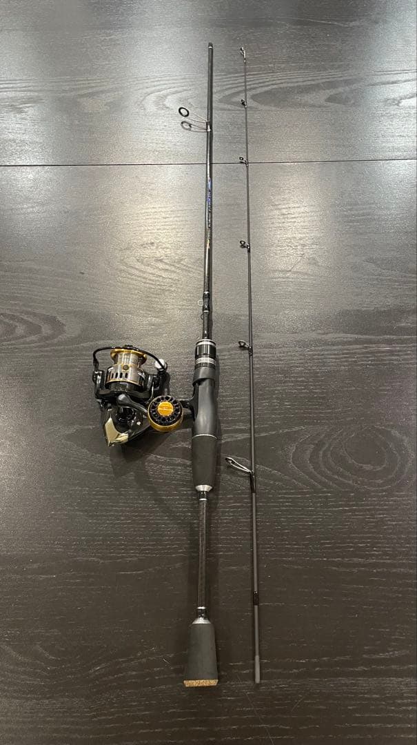 アジング釣りセット2ピースロッド（198㌢）&リール・ダイワ月下美人ワーム8点付