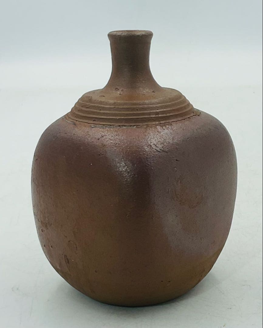 【08】★江戸時代中期　古備前焼四方徳利　コレクター放出　箱付★