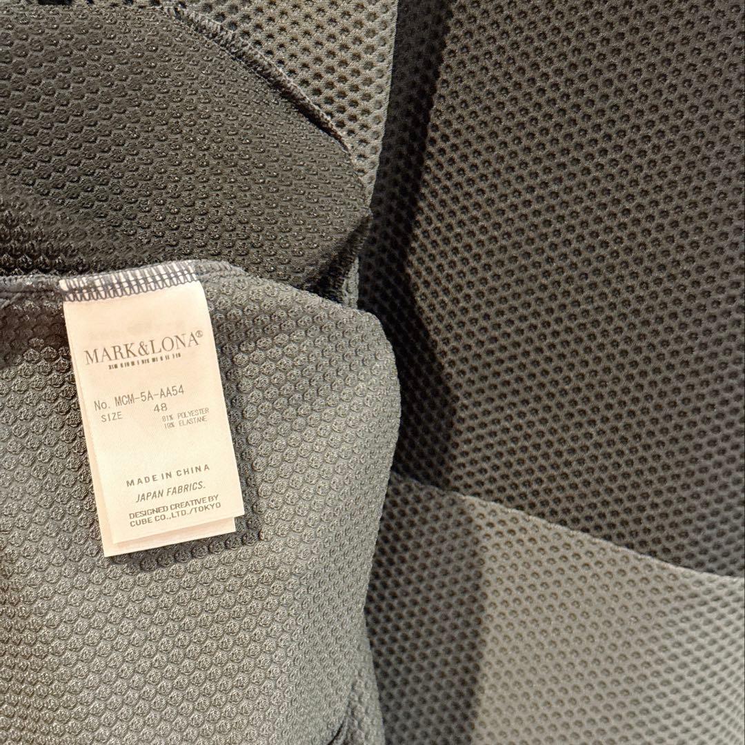 2025 美品 ★ MARK&LONA モックネック シャツ マーク&ロナ 黒