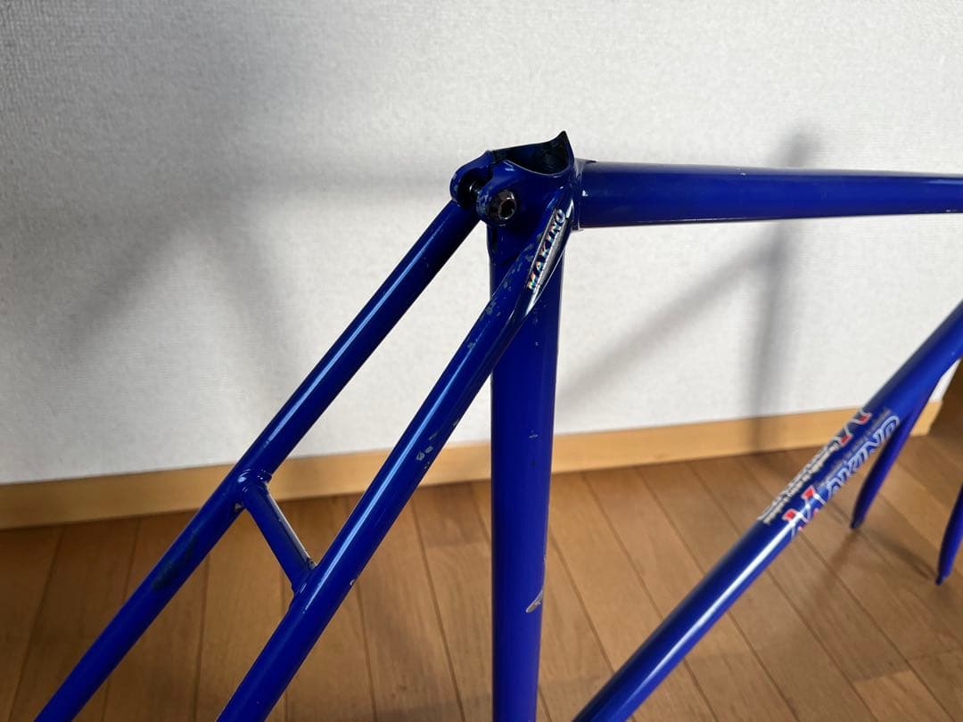 MAKINO ピスト・シングルスピードフレーム 青　ペコなし