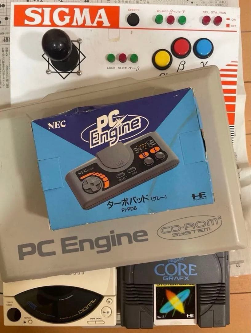 【セット】SIGMA ジョイスティック & コントローラー & PCエンジンCD