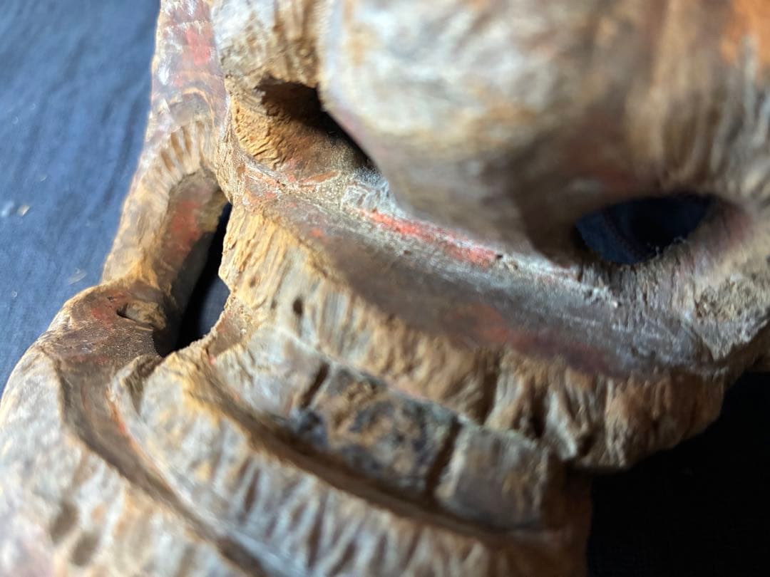 木彫面　翁面　室町から江戸時代