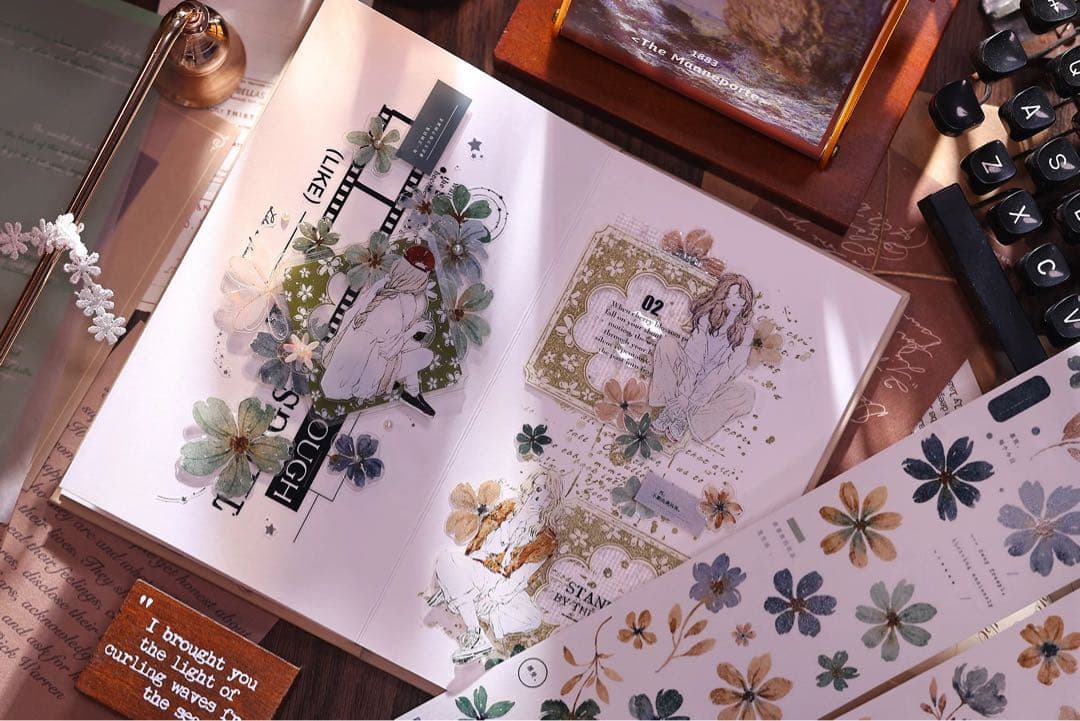 ⭐️SALE⭐️小白家文創《青书》海外マスキングテープ マステ 【7251】