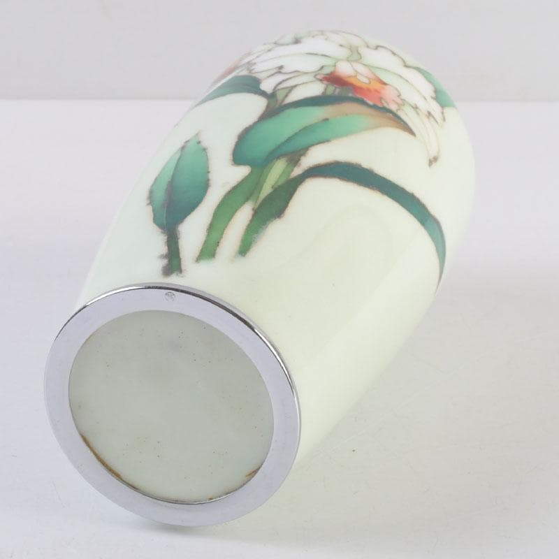 七宝焼　安藤七宝店　花文瓶　花瓶　V　9534