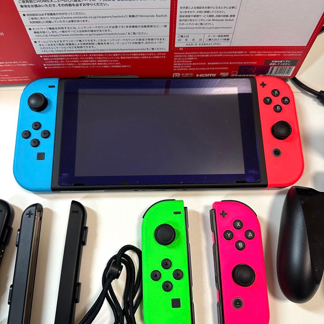 Nintendo Switch 本体＋付属品＋ソフト5つ