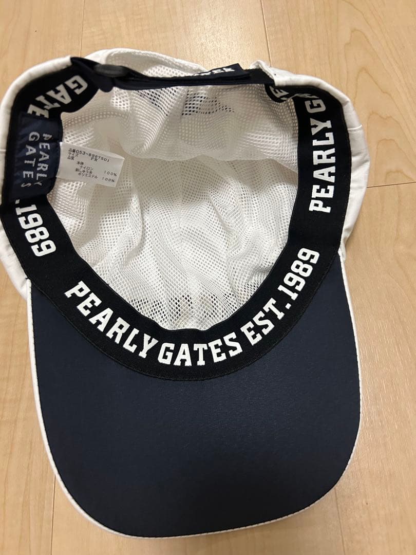【新品未使用】パーリーゲイツレインウェア　白×ネイビーPEARLY GATES