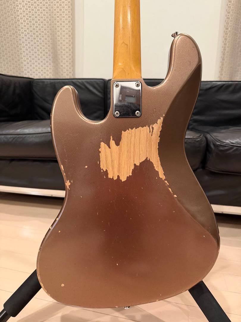 ベース Moon JB Type Relic Burgundy Mist