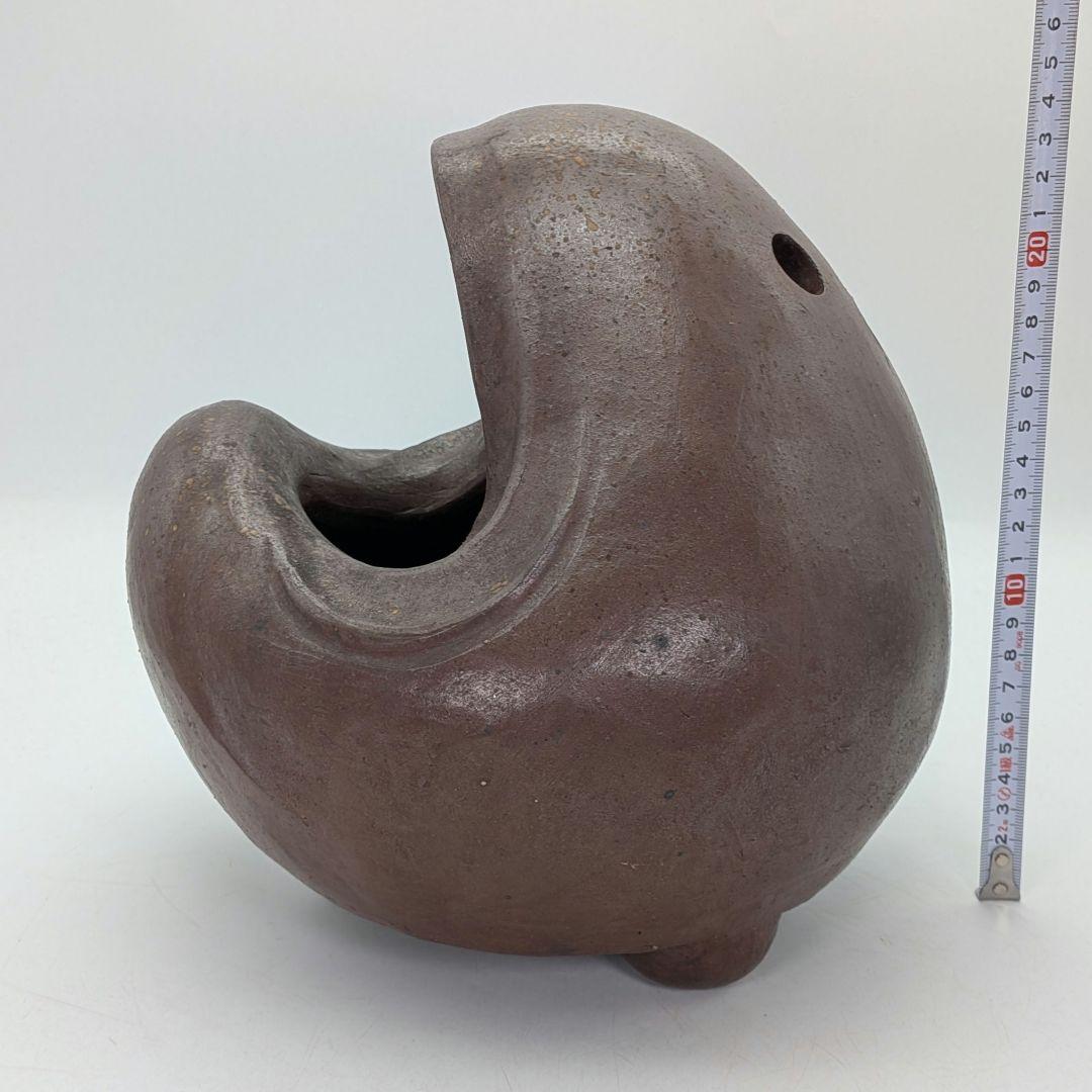 大正昭和初期 備前焼 三足手あぶり 火鉢 火もらい 香炉 香爐 香道具 花器