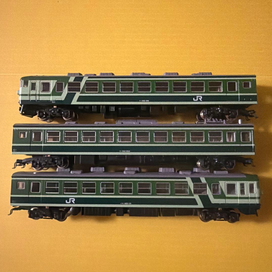 Nゲージ　KATO 165系ムーンライト　赤、緑、茶　9両セット