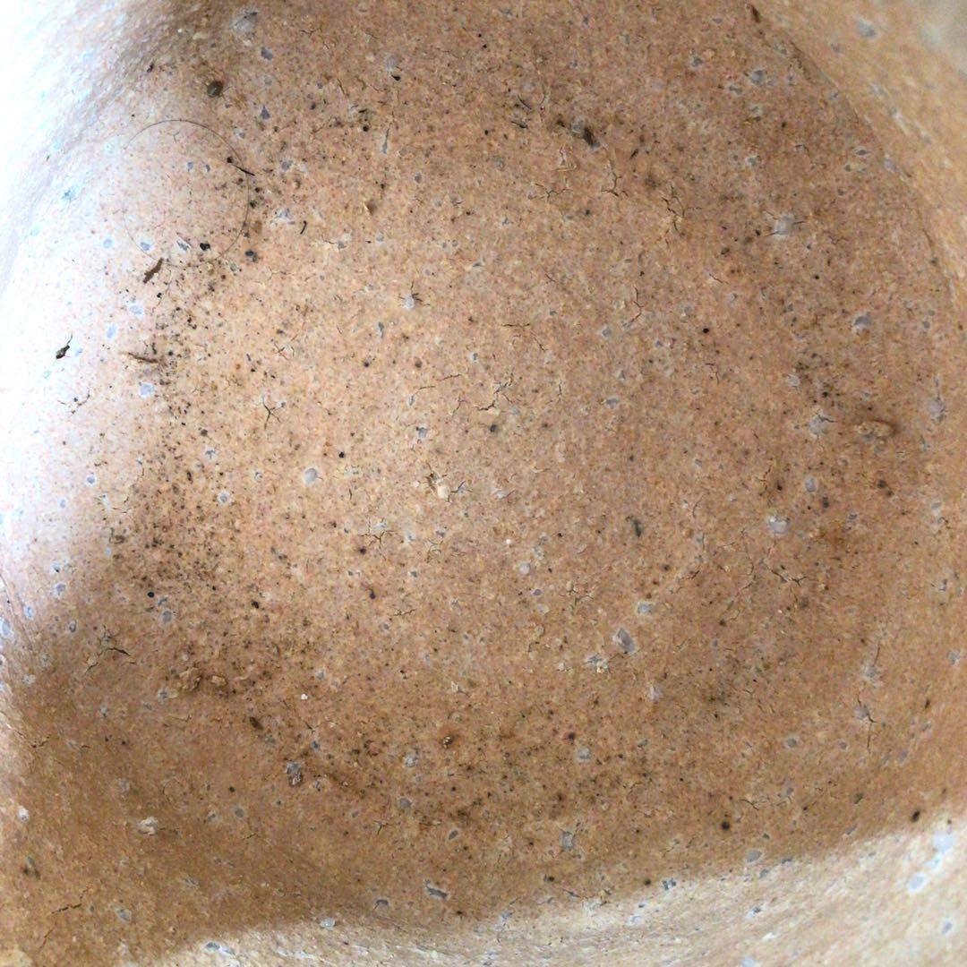 Ｎ６６６　水指　『信楽焼』『普門窯　小川青峰造』『耳付水指』　共箱　茶道具