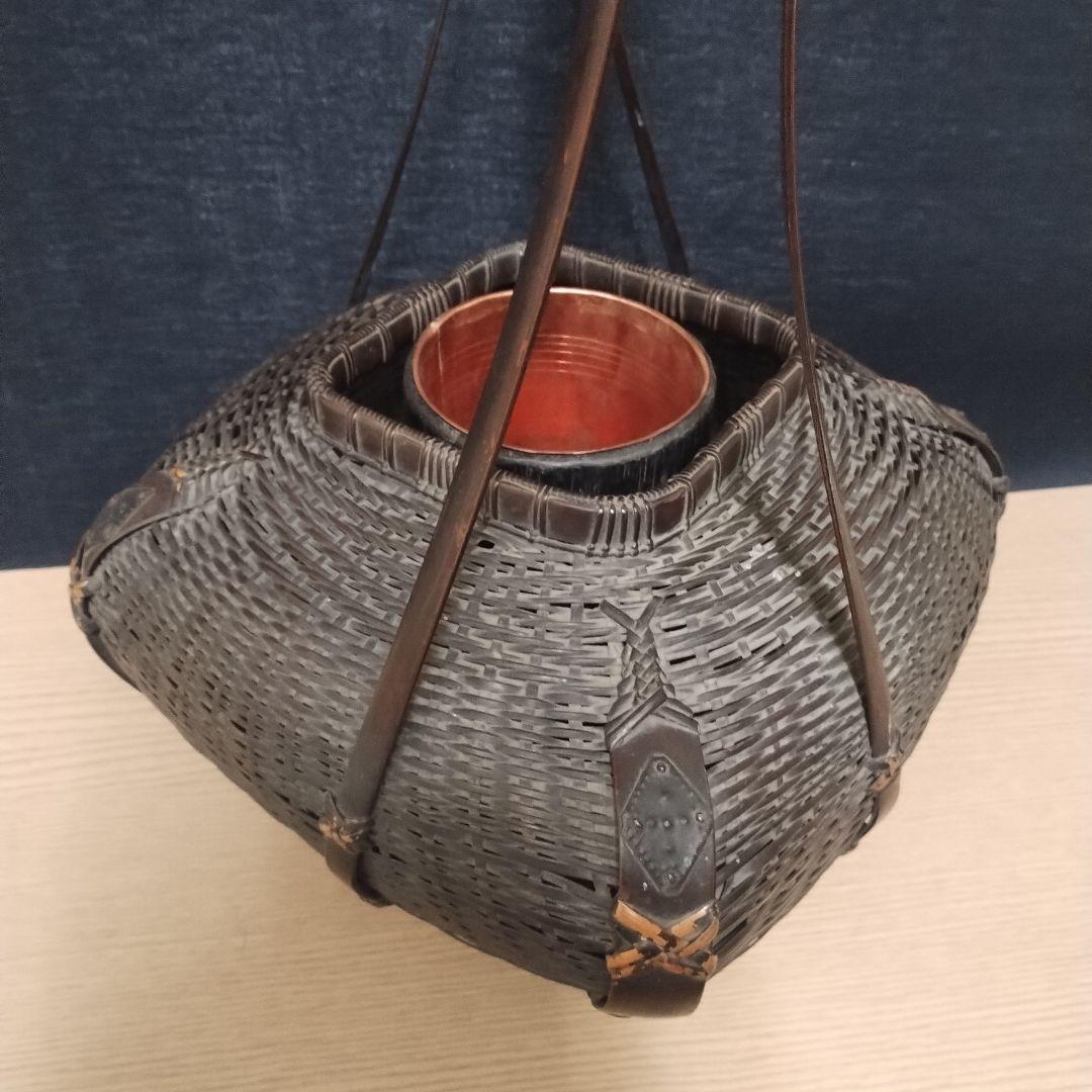 唐物 竹製 花入れ