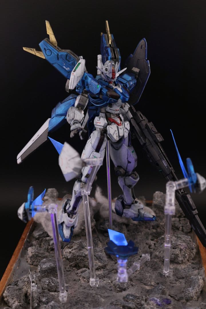 HGガンダムエアリアル改修型　完成品　ジオラマのセット