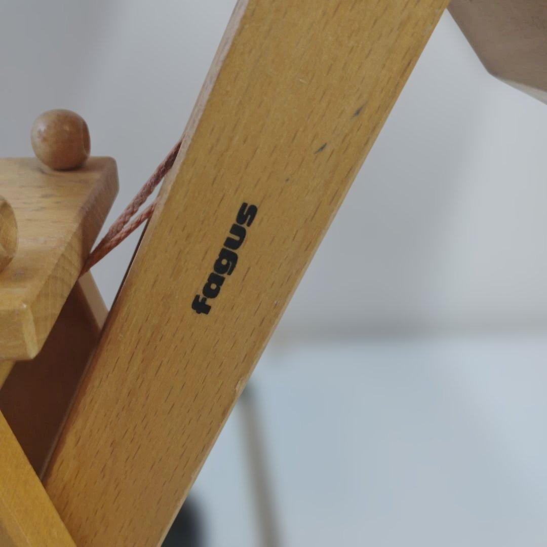 【希少】ドイツ製 fagus ファガス 木製 クレーン車 はたらく車 知育玩具