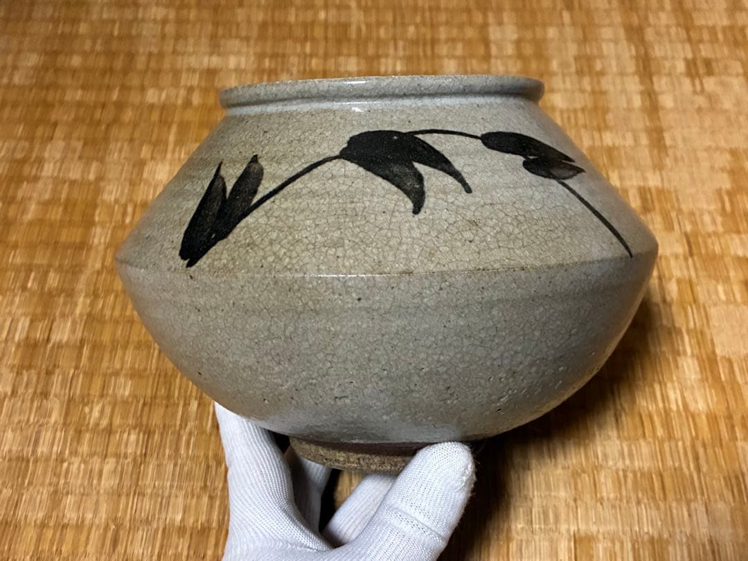 茶道具 絵唐津 唐津 水指 木箱入 時代物