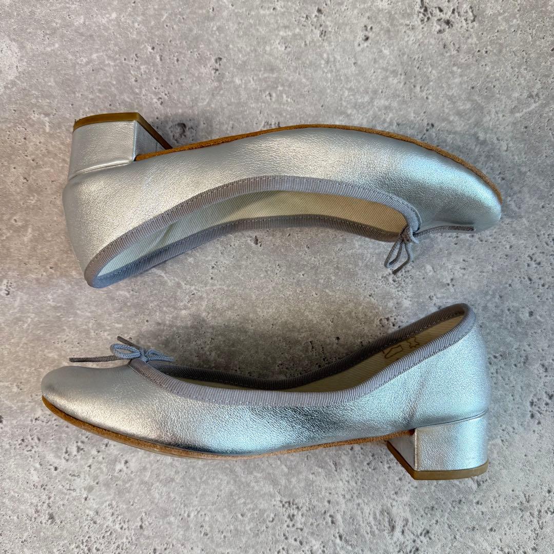 美品✨ Repetto Camille バレエリーナ 36 1/2 シルバー