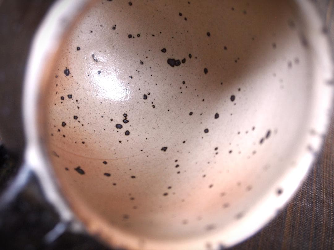 新作★中里太亀【師＆父：中里隆】唐津粉引黒マグカップA