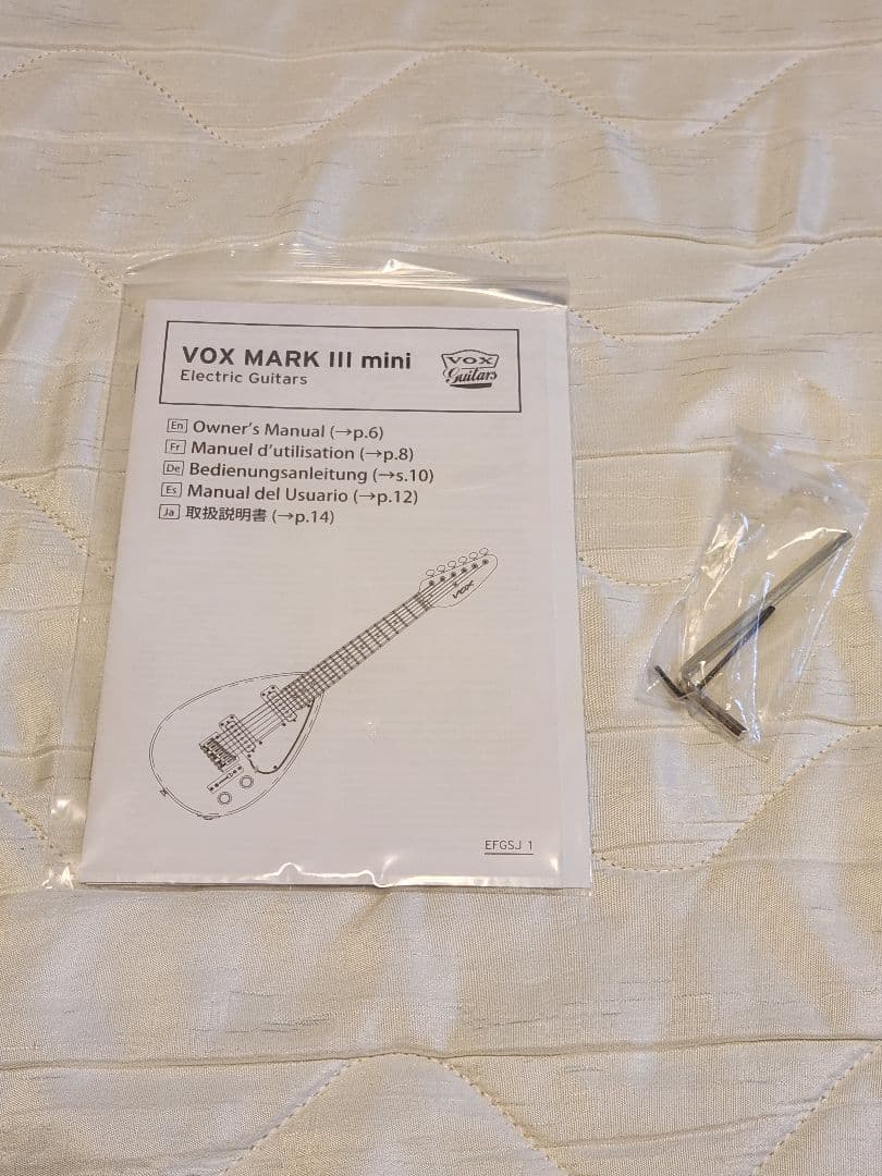 【未使用】VOX MK3 MINI Loud Red ミニエレキギター