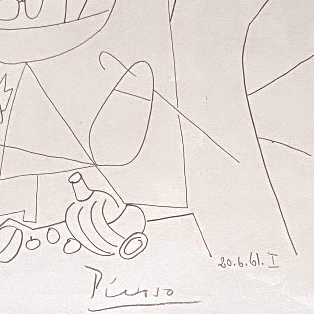 【美品】パブロ・ピカソ☆草上の昼食☆リトグラフ☆証明書付