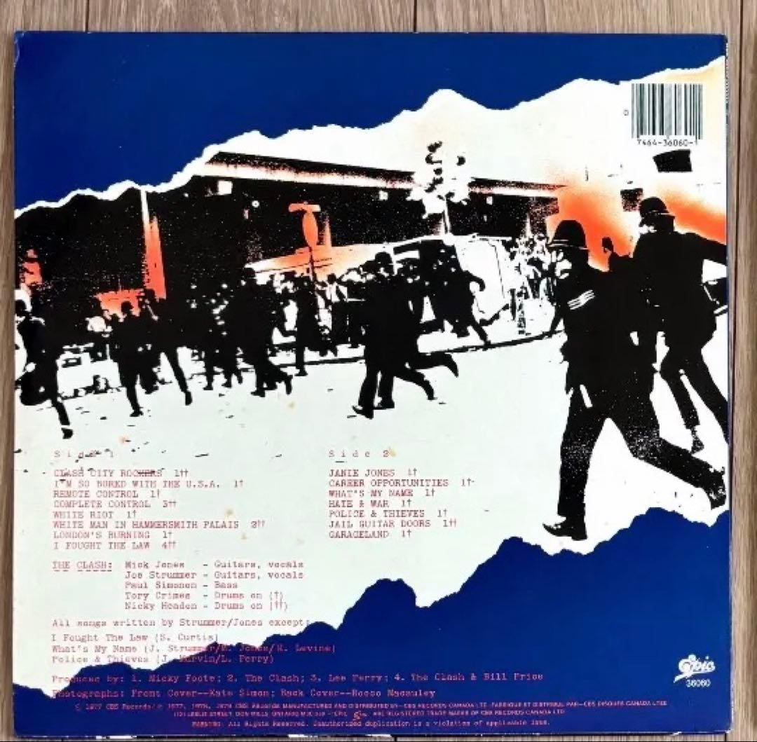 THE CLASH　白い暴動 Give 'Em Enough Rope レコード