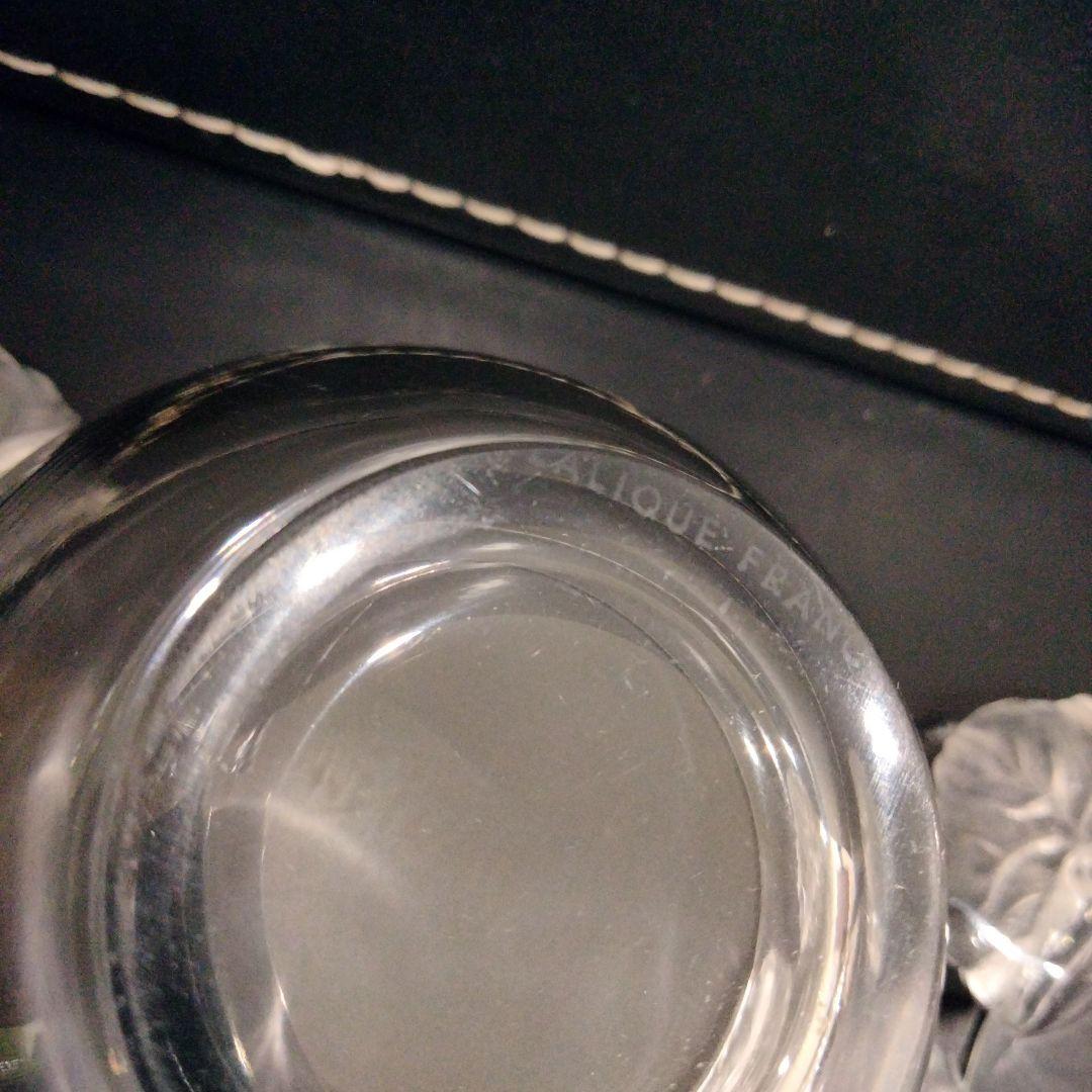 S194-1 ラリック オンフルール 持ち手付カップ 2客セット 高さ6㎝ V