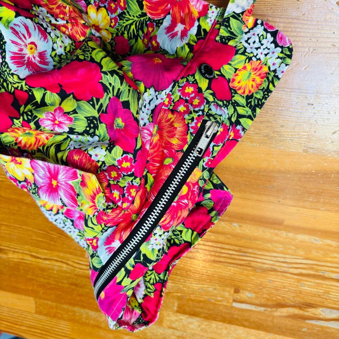 パーリーゲイツ 花柄　ジャケット　フード付きブルゾン　パーカー　ゴルフウエア