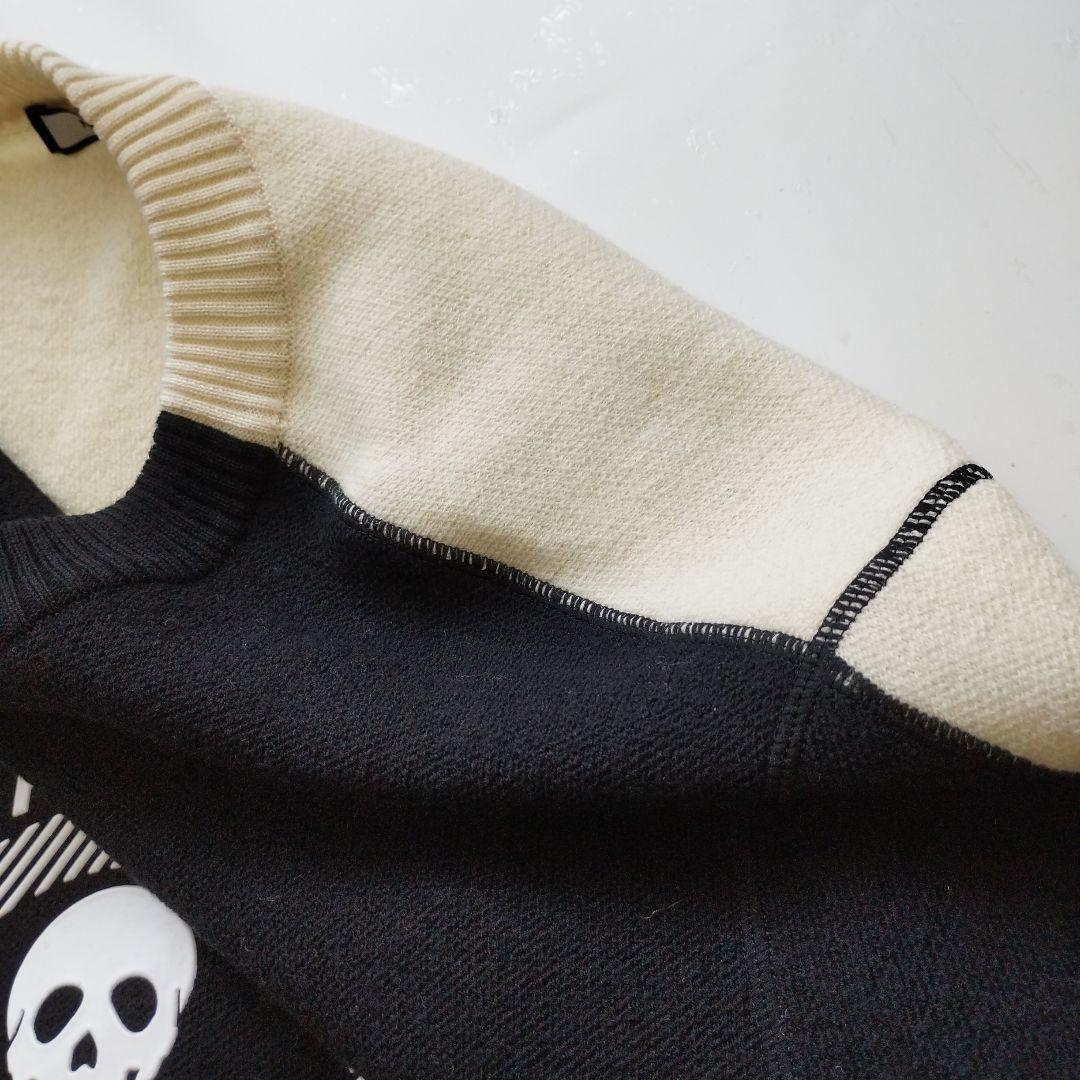 極美品　マークアンドロナ 近年 XLサイズ　バイカラー クルーネック　セーター