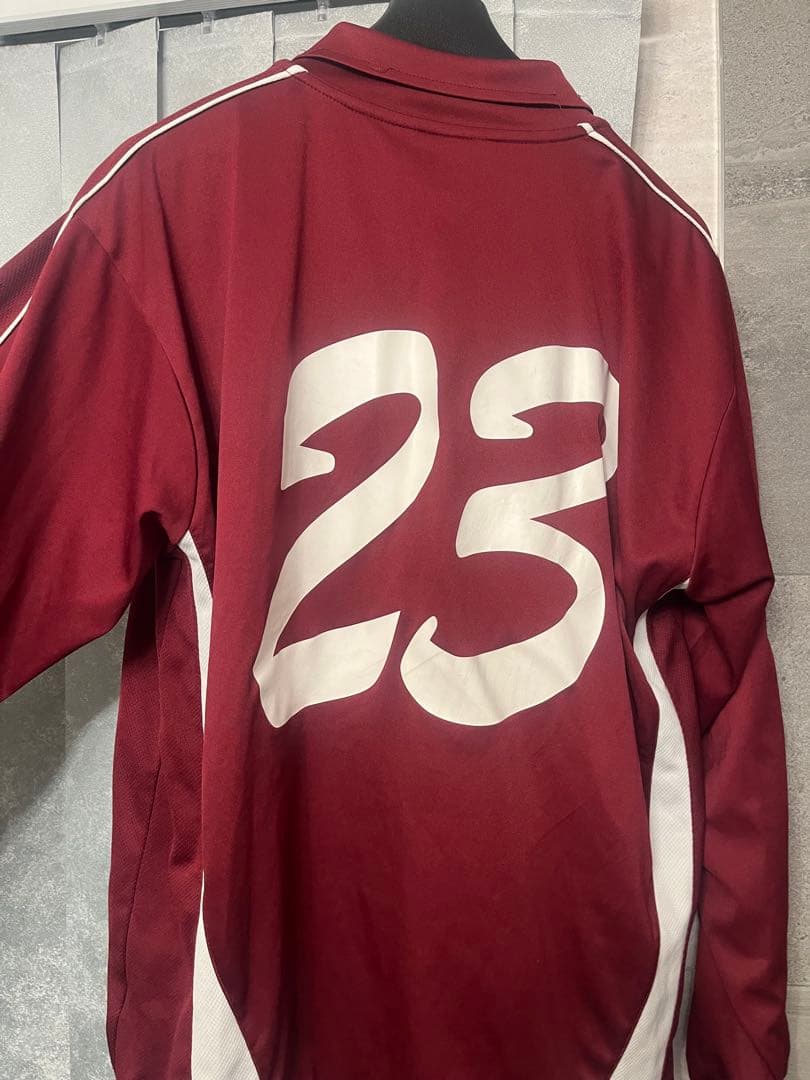 習志野高校　サッカー部　長袖シャツ　Oサイズ