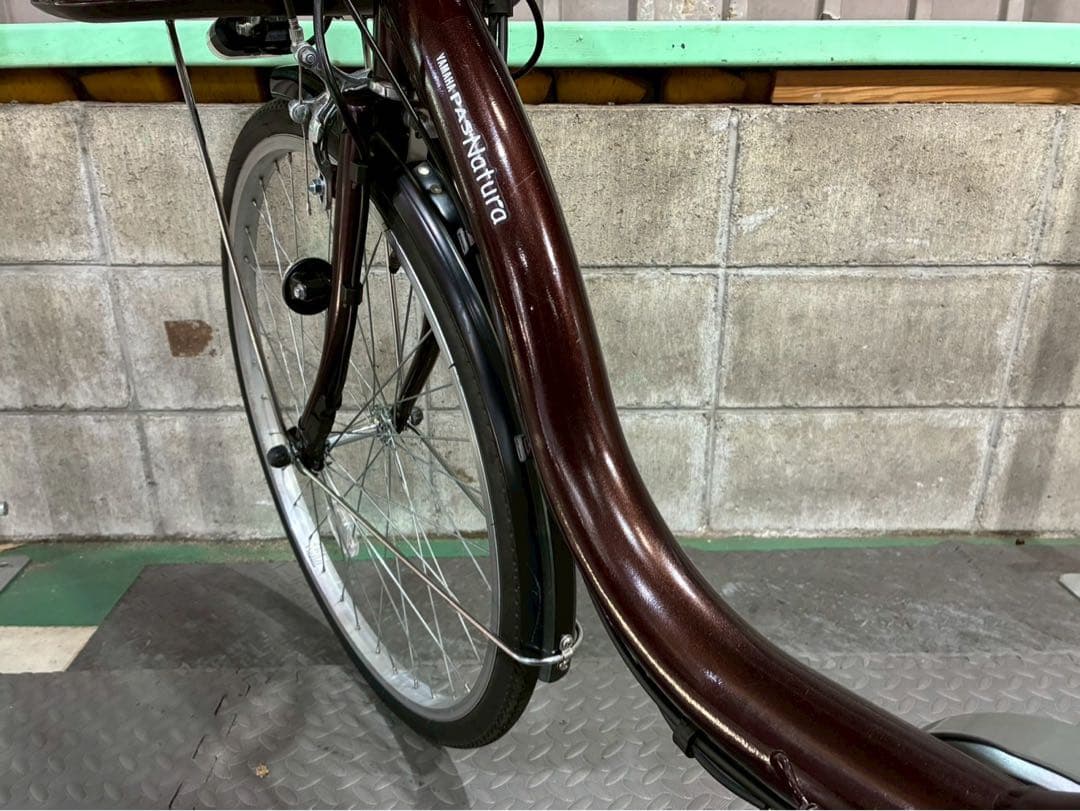 №8608電動自転車 ヤマハ パスナチュラ 26インチ✨良品バッテリー✨