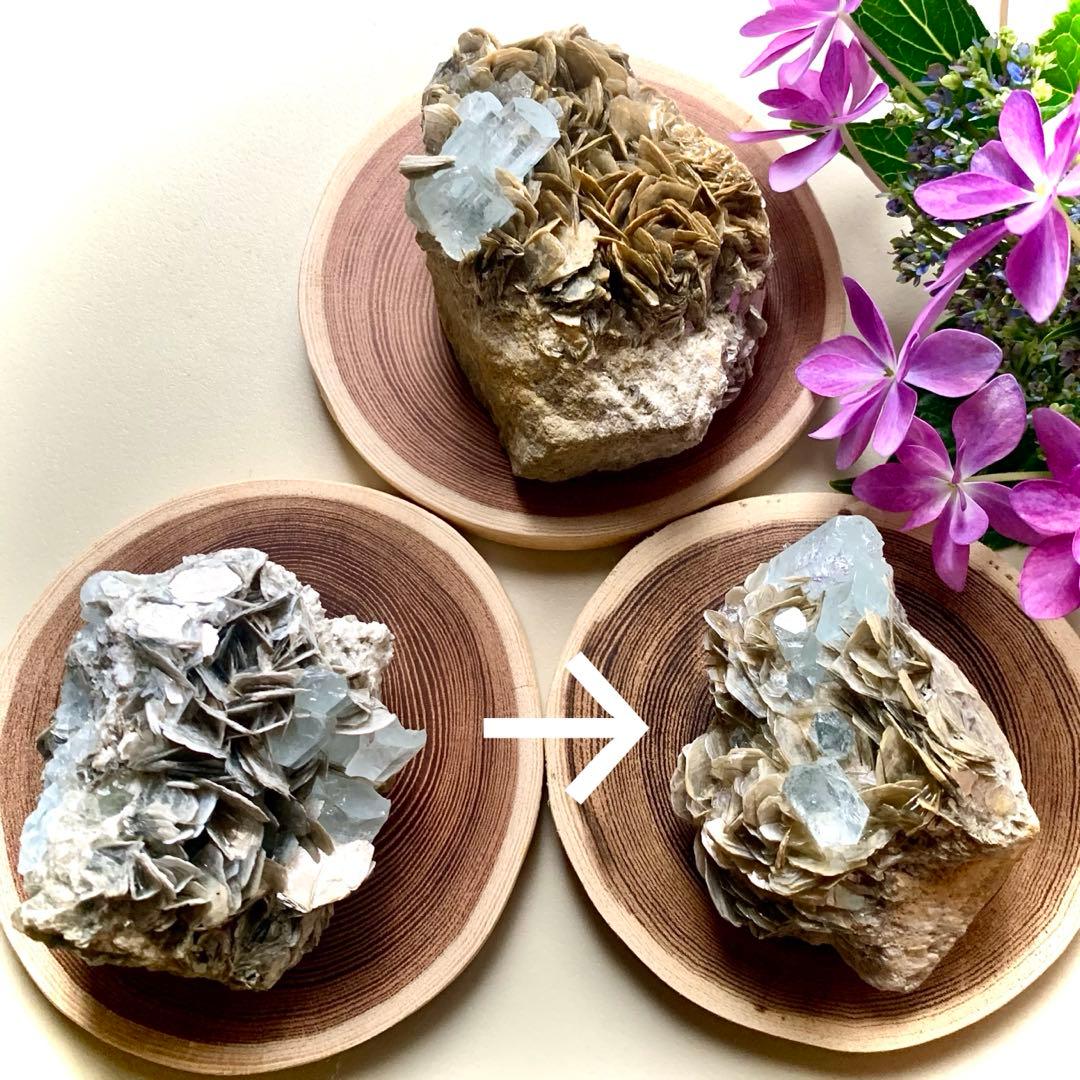 アクアマリン×モスコバイト共生標本-14