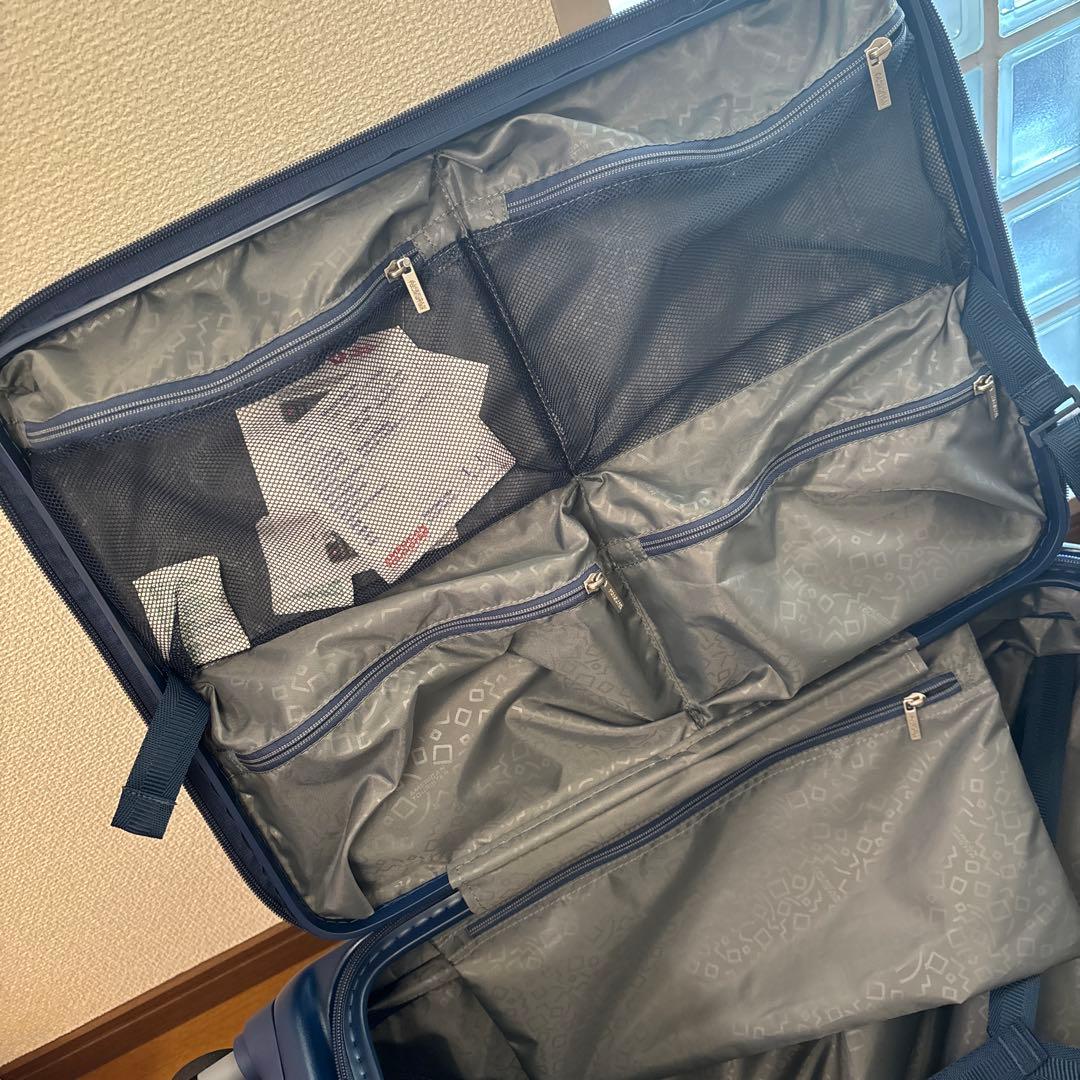 新品☆アメリカンツーリスター77/88Lネイビー拡張機能タグ付きフロントオープン