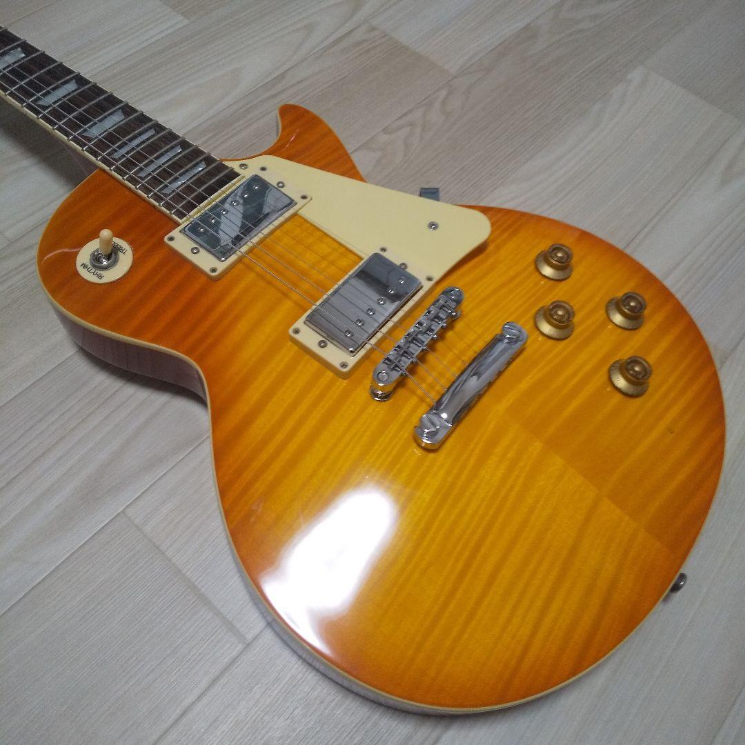 ブリッツギター 虎目レスポール ケース付き