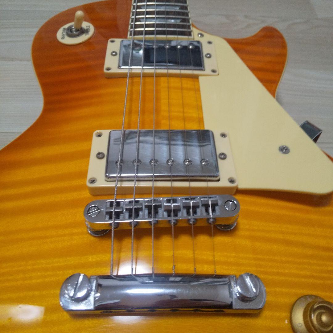 ブリッツギター 虎目レスポール ケース付き