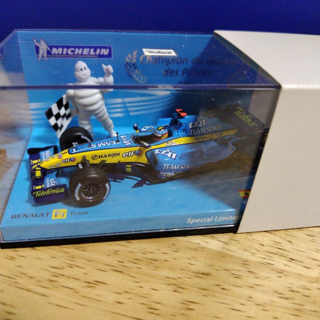 ミニチャンプス 1/43　ミシュラン別注 ルノー R25 アロンソ 2005